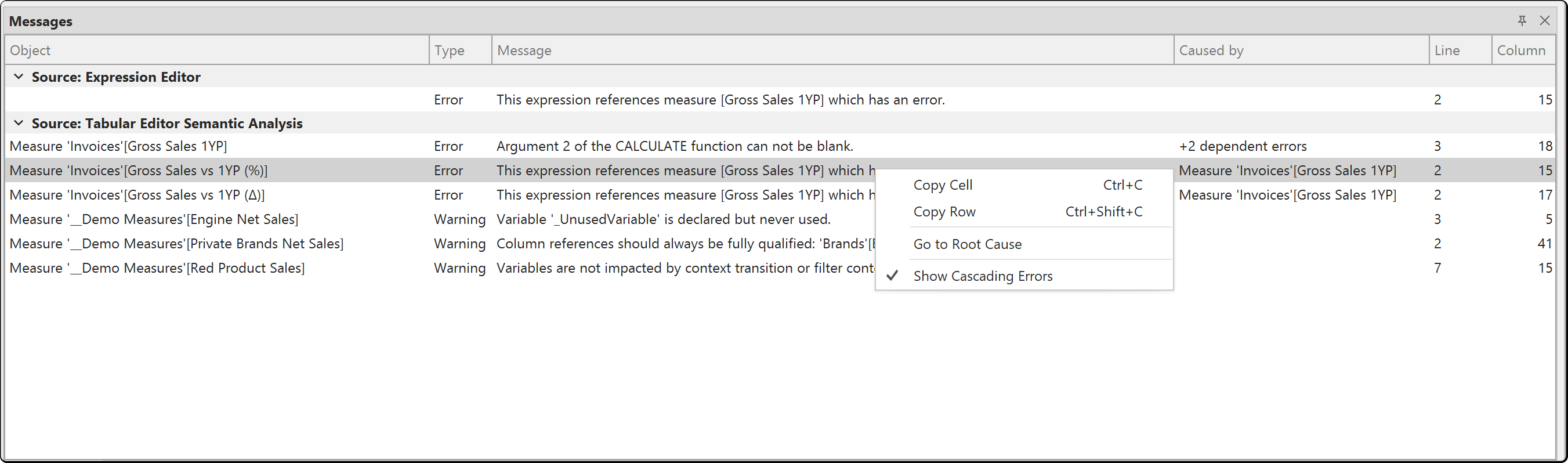 Message View Copy